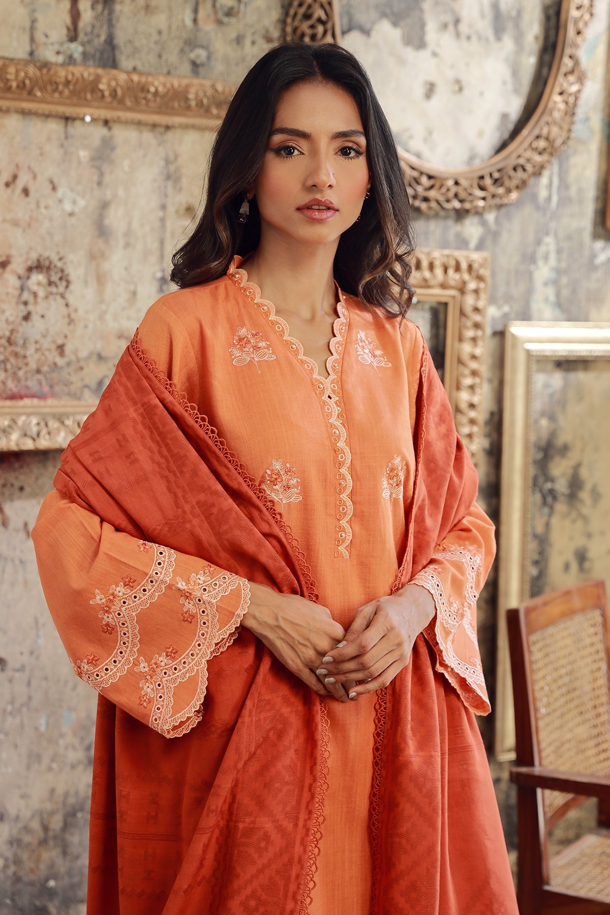Sahar | Winter Collection | Apricot Ember