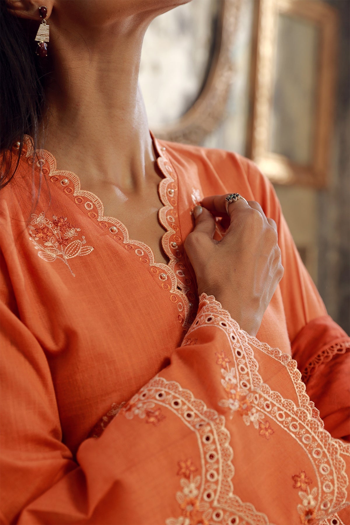 Sahar | Winter Collection | Apricot Ember