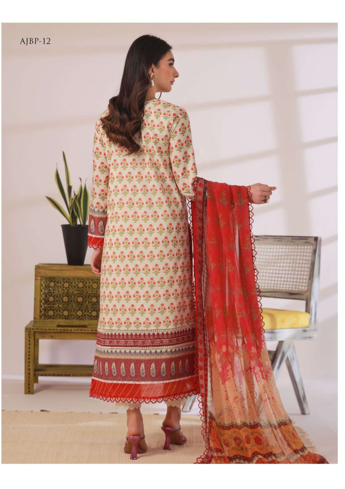 Lawn Collection - Asim Jofa - Prints - AJBP#12 - Official Asim Jofa - Agha Fabrics UK