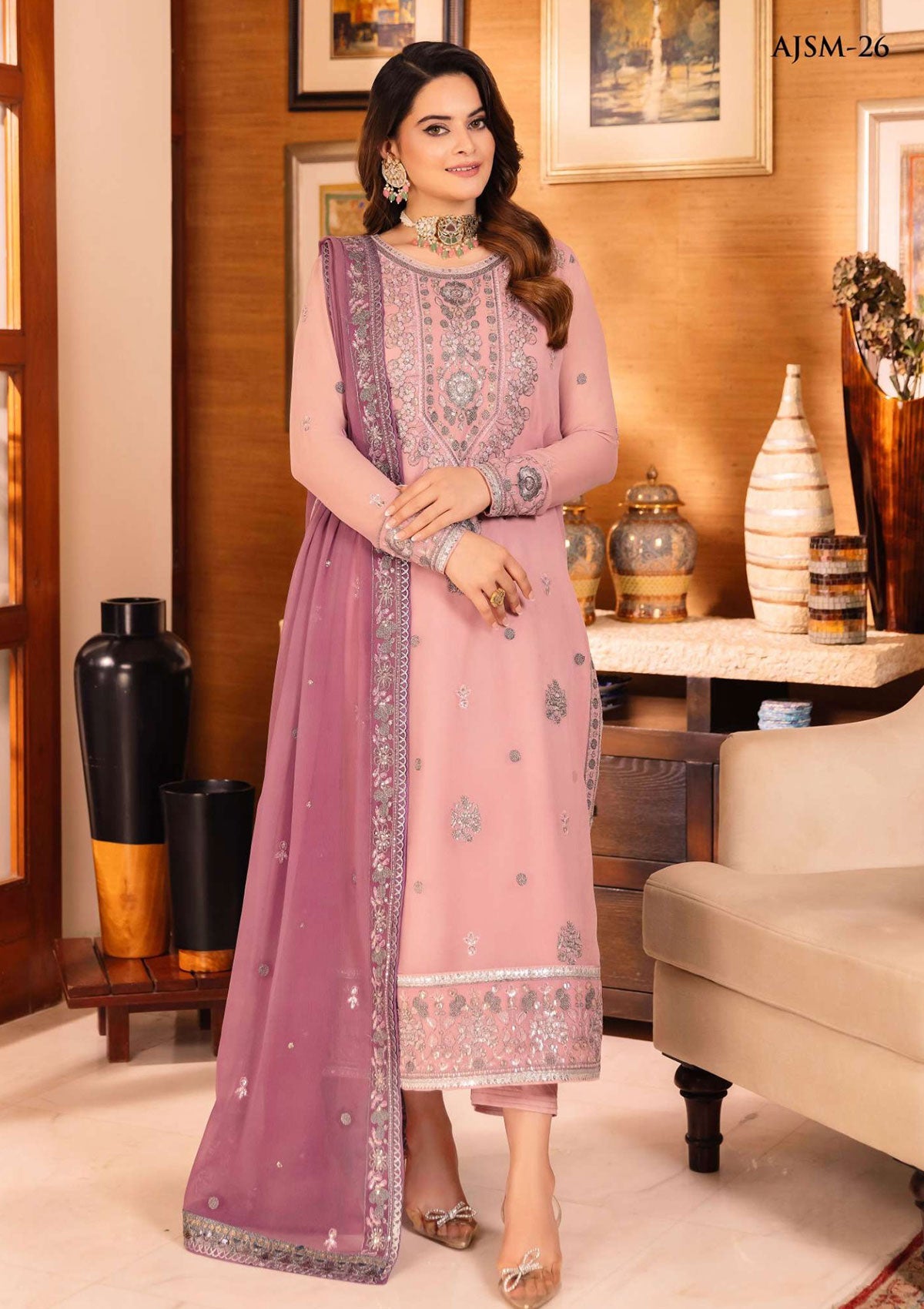 Summer Collection - Asim Jofa - Maahru - AJSM#26 - Official Asim Jofa - Agha Fabrics UK