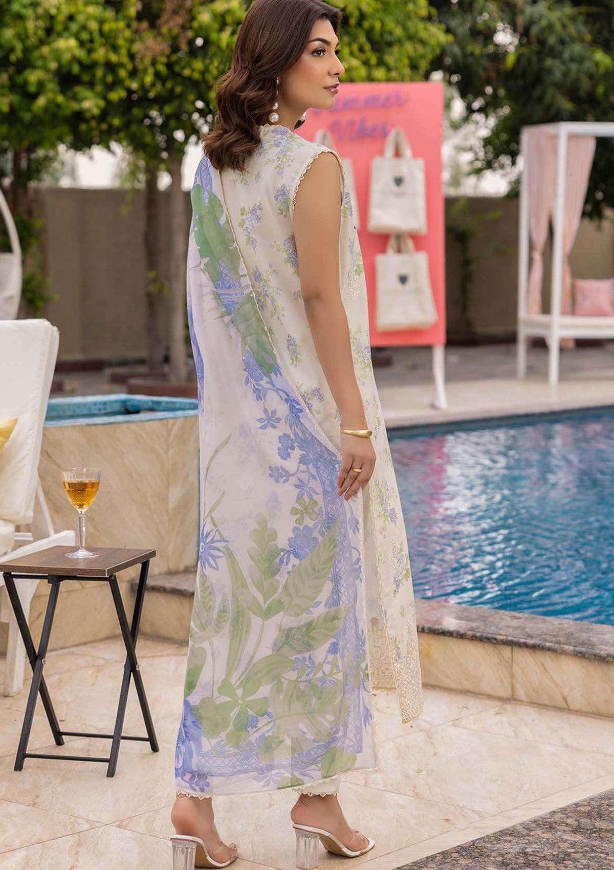 Lawn - Saad Shaikh - Mojito - Printed 25 - SS#1102 - Tropelle