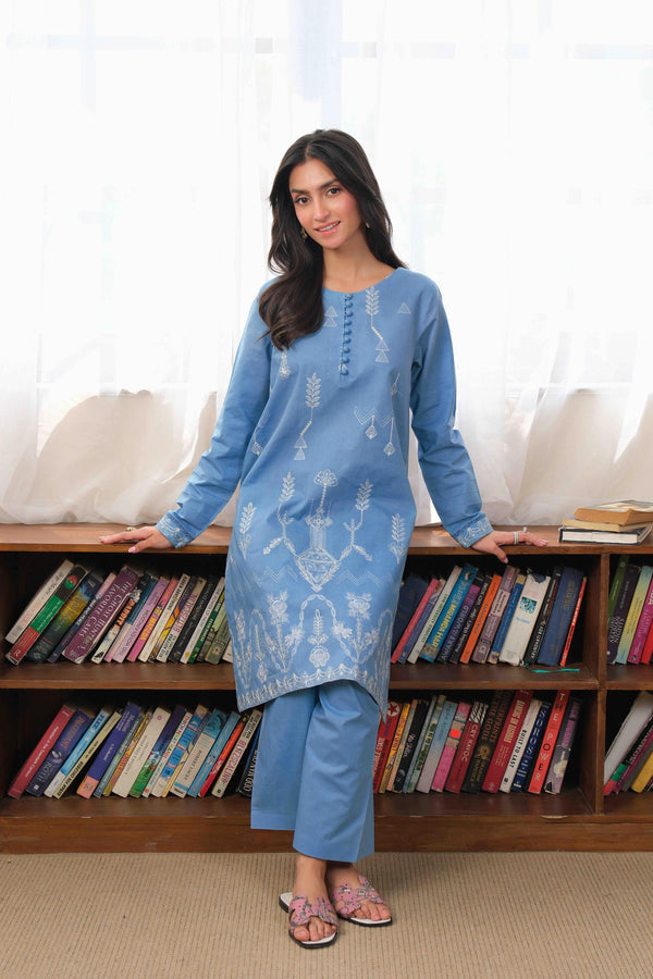 Noor by Saadia Asad | Noor Pret 25 | D5 - Blue Miraj