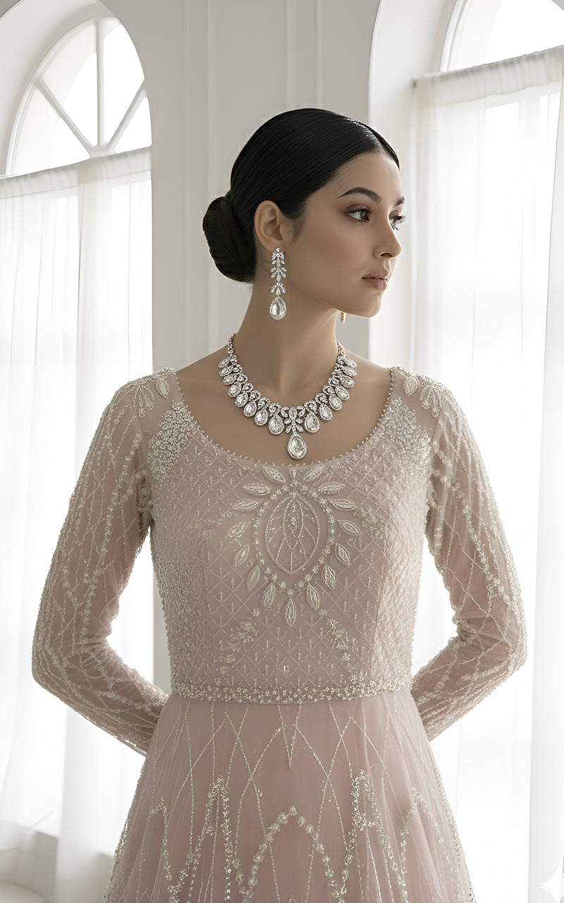 Threads and Motifs | Formal Dresses 25 | Net Embroidered Maxi