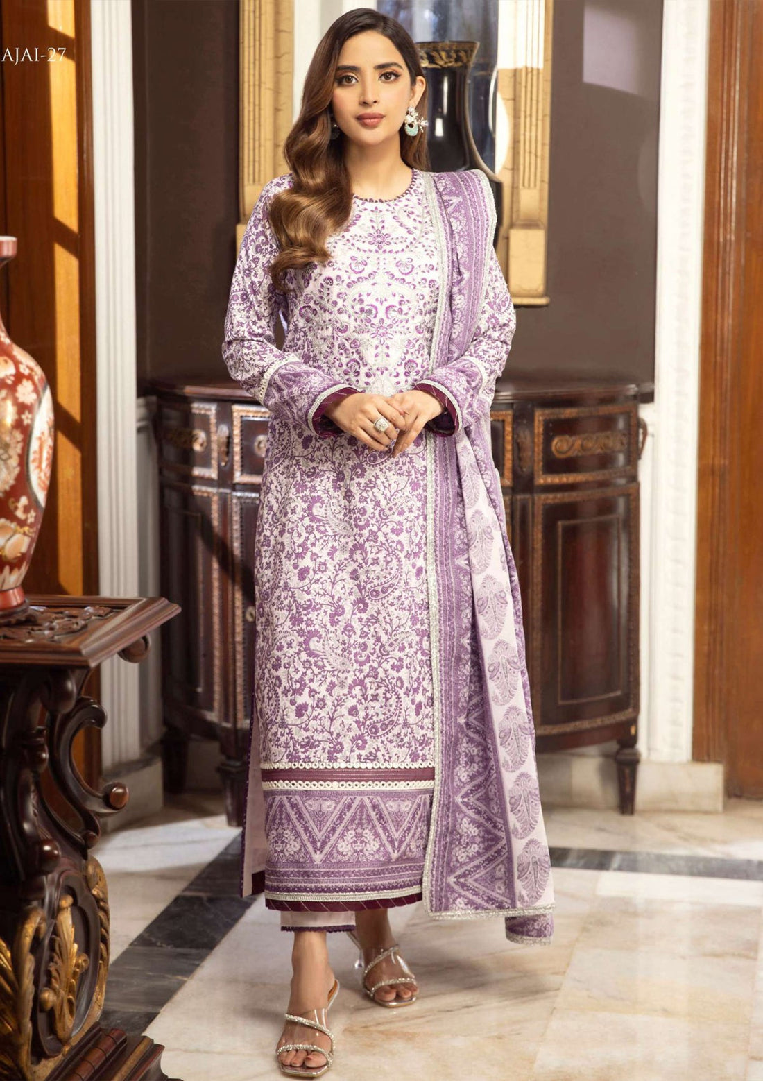 Lawn Collection - Asim Jofa - Aira - AJAI#27 - Official Asim Jofa - Agha Fabrics UK