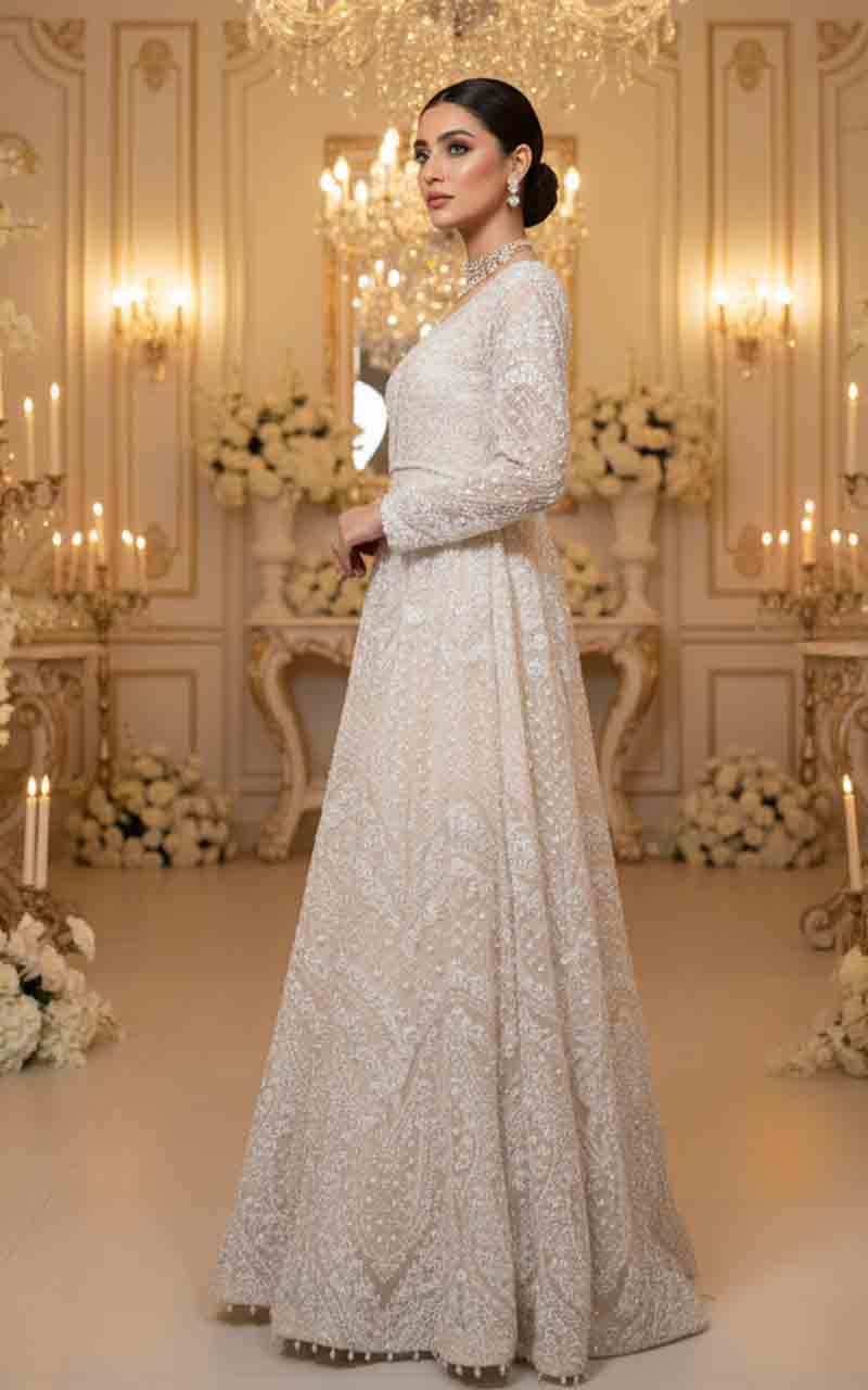 Threads and Motifs | Formal Dresses 25 | Net Embroidered Maxi