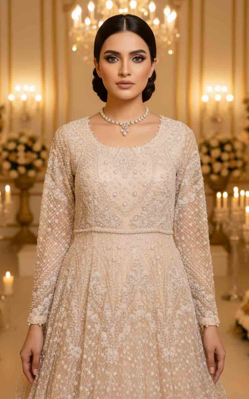 Threads and Motifs | Formal Dresses 25 | Net Embroidered Maxi