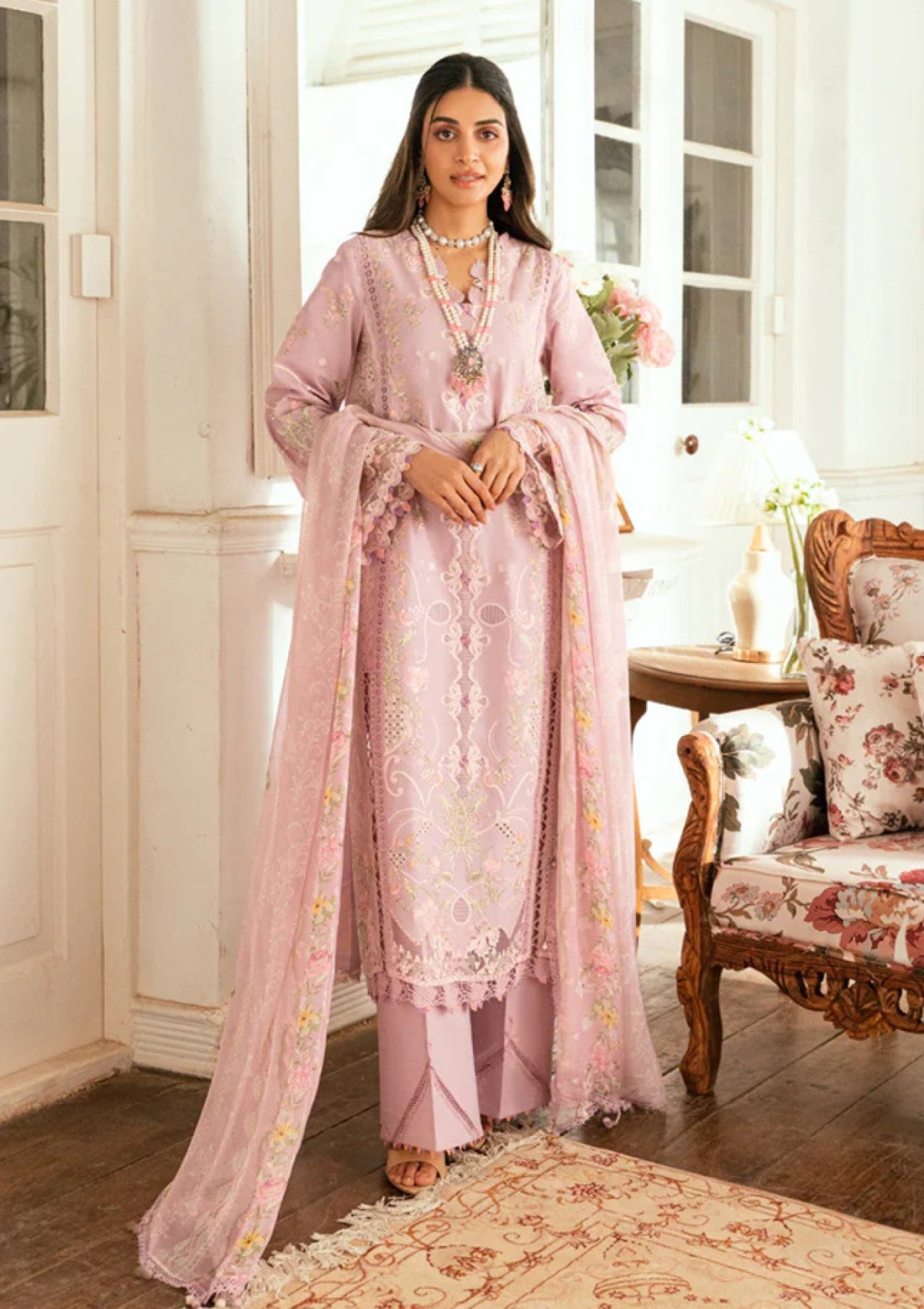 Lawn - Qalamkar - Luxury - Eid Edit 25 - SB#06 - Komal