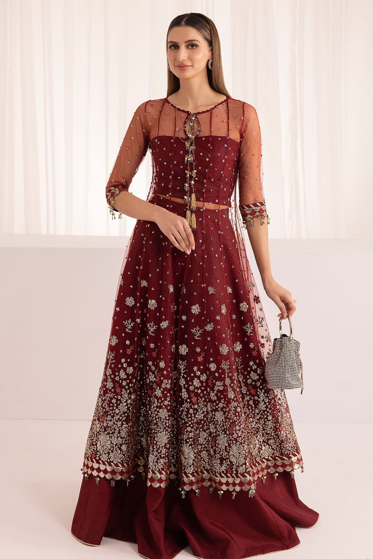 Jazmin | Formals Collection | NET UN-4009 - Official Jazmin - Agha Fabrics UK