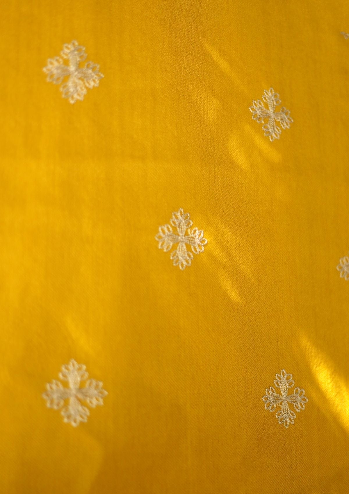 Ari Work Wool Shawl D - 03 - Mustard - Official Shawls Niche - Agha Fabrics UK