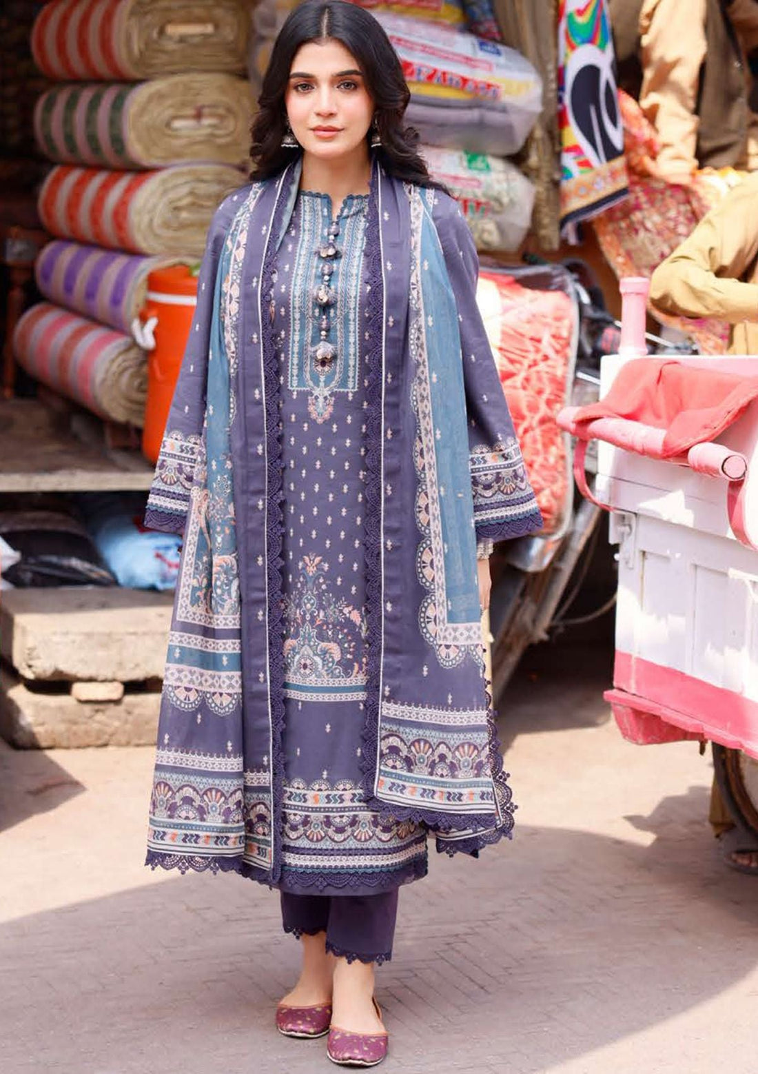 Lawn Collection - Asim Jofa - Basic Prints 24 - AJBB#14 - Official Asim Jofa - Agha Fabrics UK