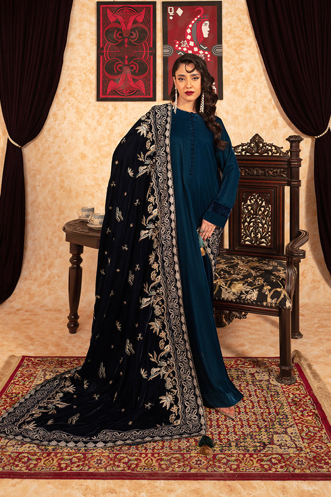 Fozia Khalid | Velvet Deck | Ariana - Official Fozia Khalid - Agha Fabrics UK