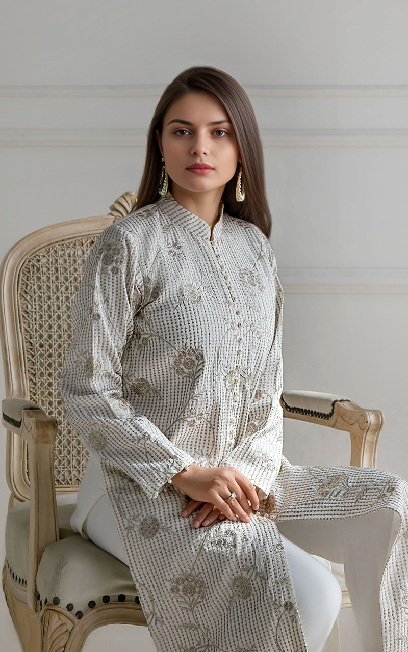 Threads and Motifs | Formal Dresses 25 | Embroidered Chiffon Dress