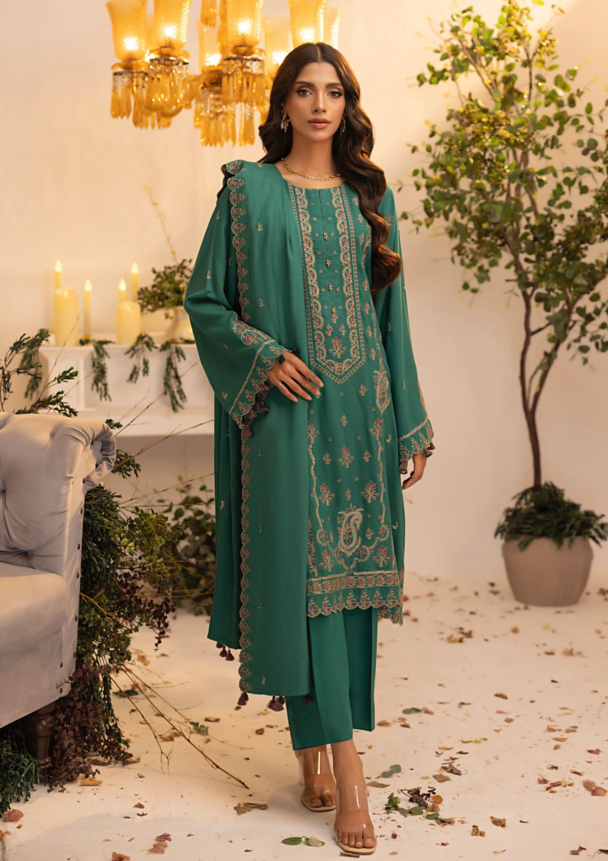 Winter Collection - Lakhany - Cashmi Wool - LCW24#LG-RL-0085 - Official Lakhany - Agha Fabrics UK