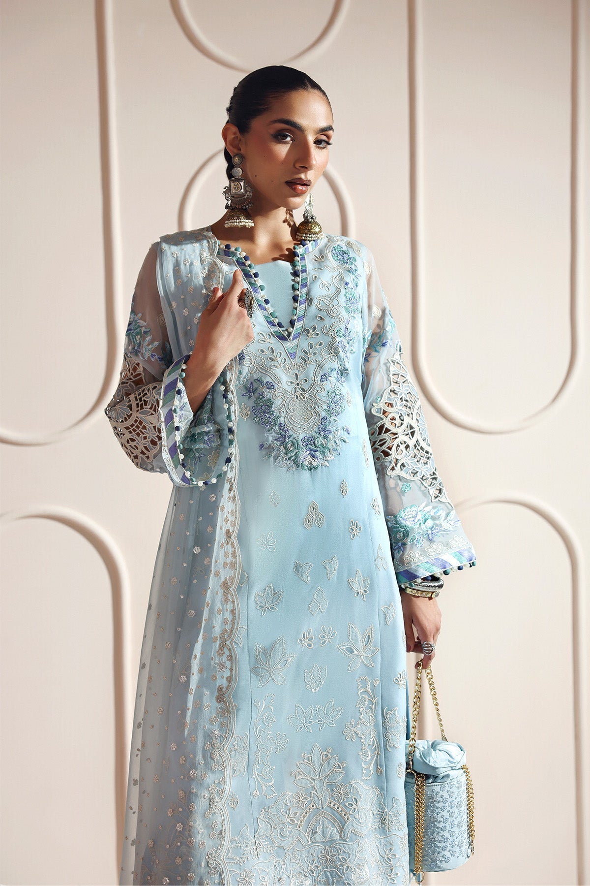 Alizeh | Aymal Luxury Bamber Chiffon | DHANAK - Official Alizeh - Agha Fabrics UK