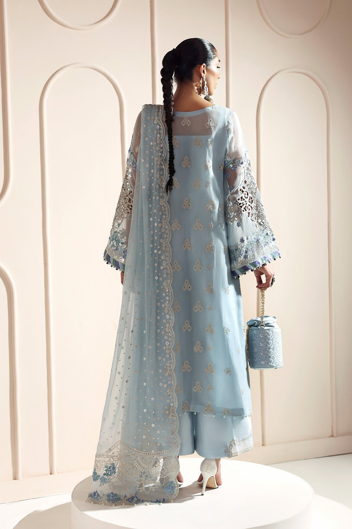 Alizeh | Aymal Luxury Bamber Chiffon | DHANAK - Official Alizeh - Agha Fabrics UK
