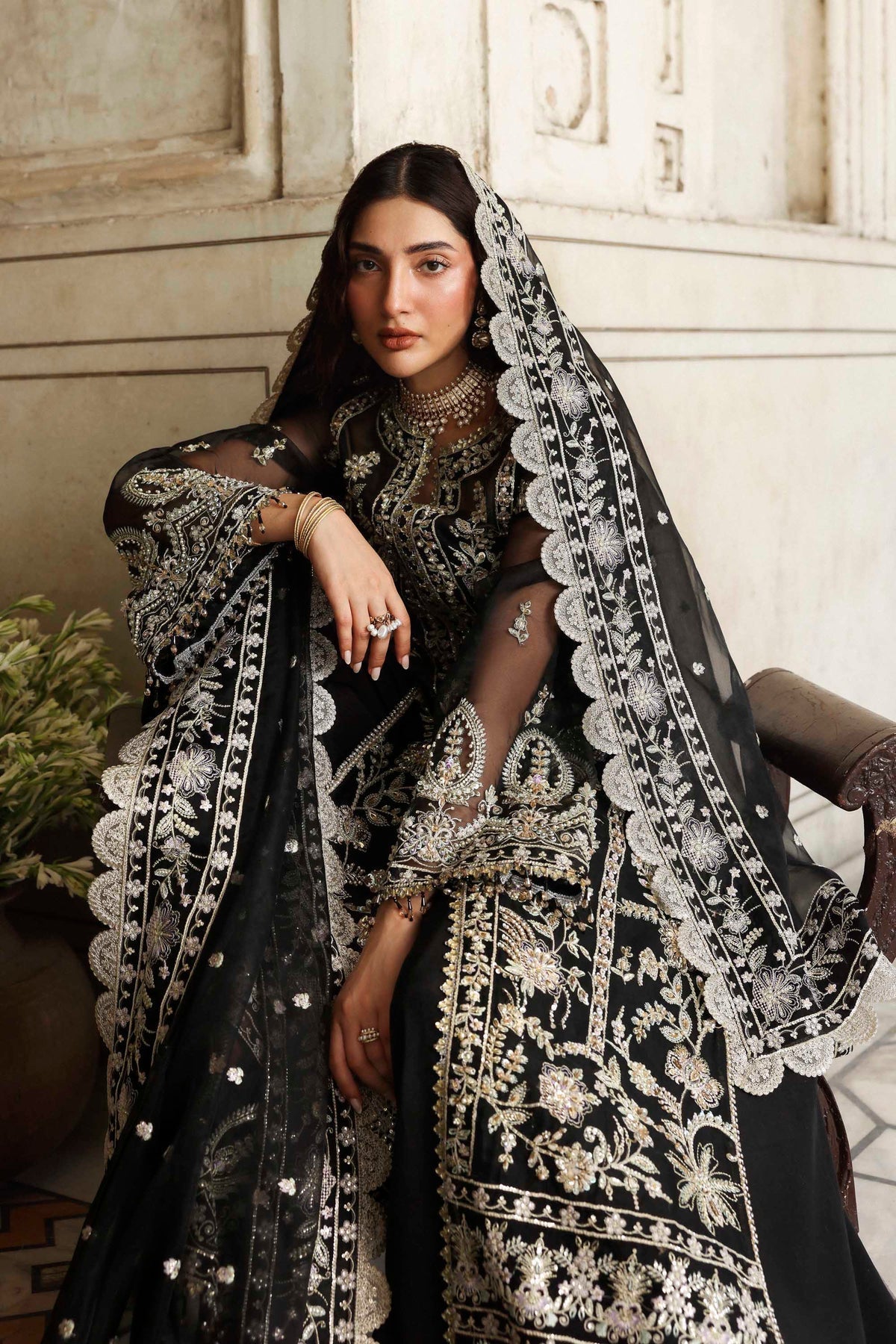 Akbar Aslam | Rang Mahal Formals | Siyahgul - Official Akbar Aslam - Agha Fabrics UK