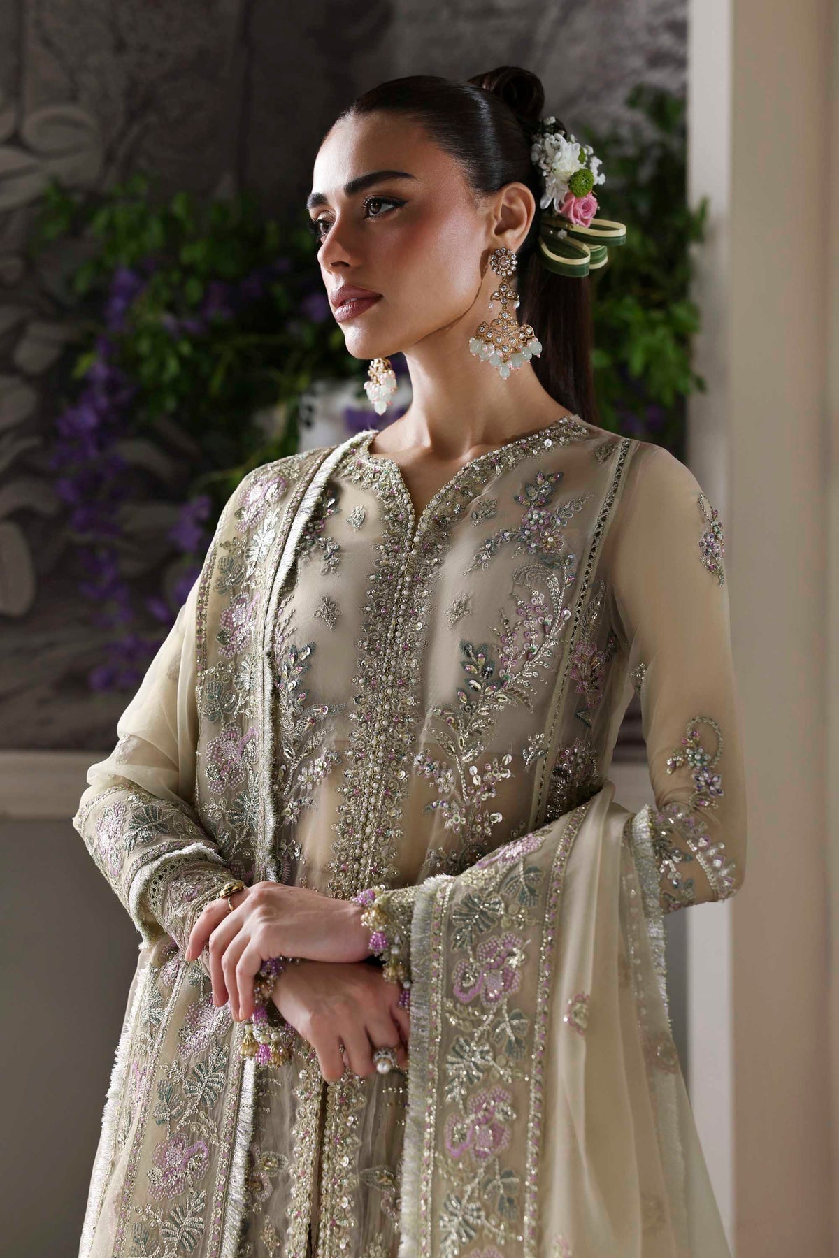 Akbar Aslam | Deewani Wedding Formals | Obsidian - Official Akbar Aslam - Agha Fabrics UK