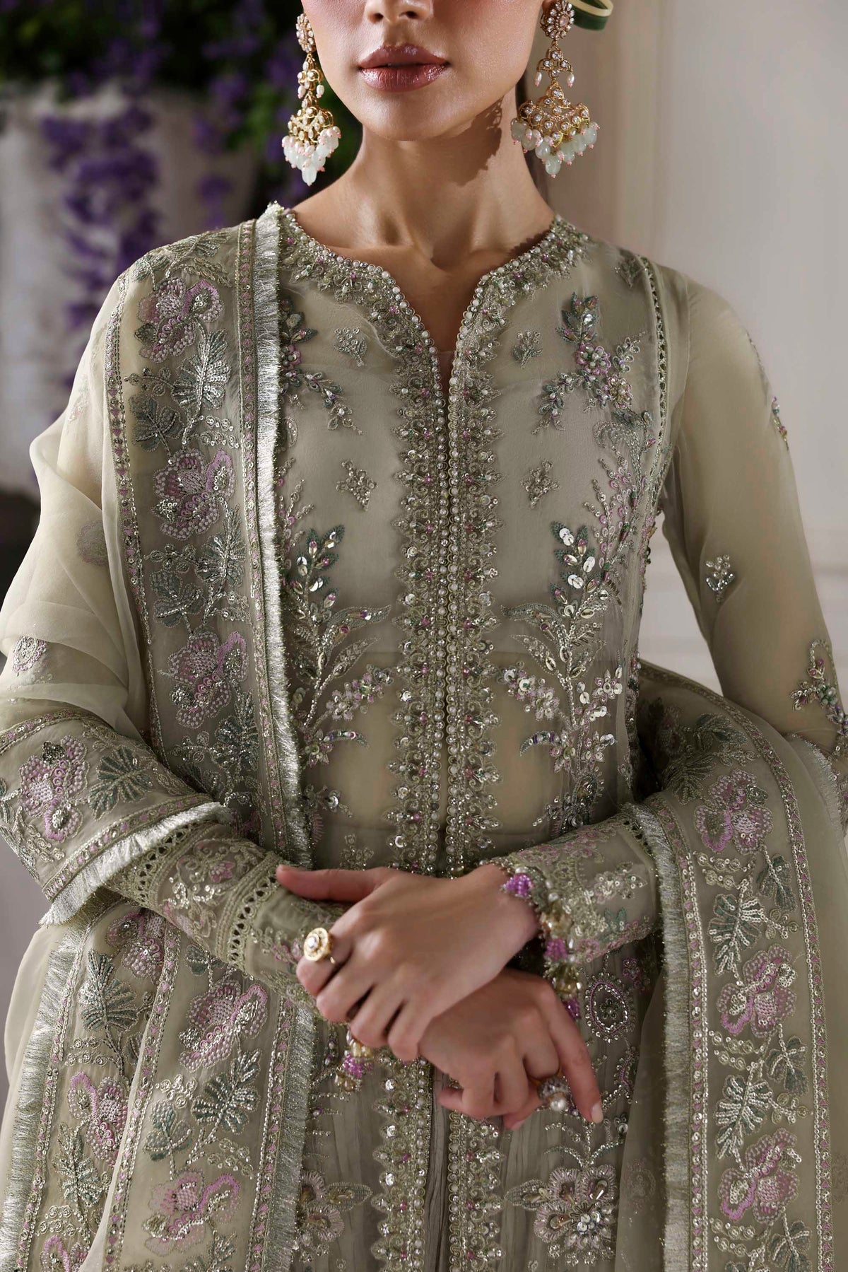 Akbar Aslam | Deewani Wedding Formals | Obsidian - Official Akbar Aslam - Agha Fabrics UK