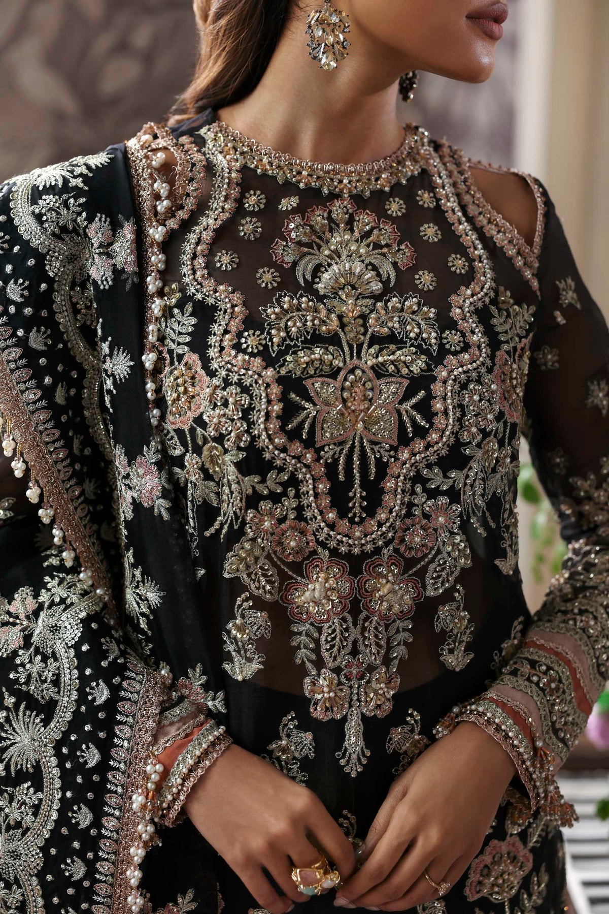 Akbar Aslam | Deewani Wedding Formals | Nocturne - Official Akbar Aslam - Agha Fabrics UK