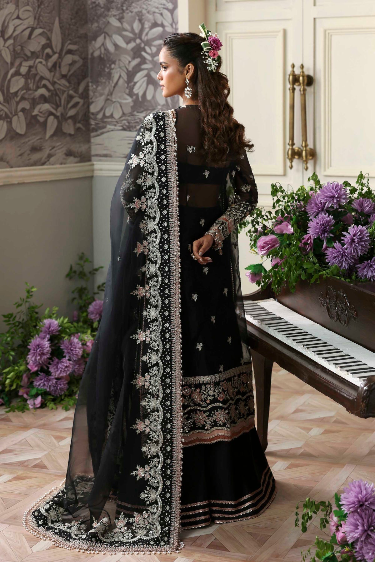 Akbar Aslam | Deewani Wedding Formals | Nocturne - Official Akbar Aslam - Agha Fabrics UK