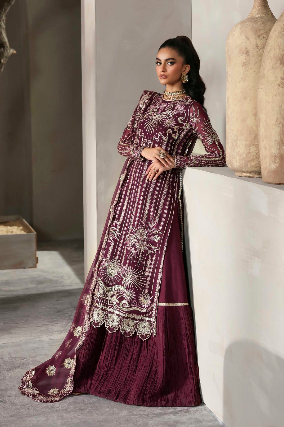 Akbar Aslam | Meeras Luxury Chiffon 25 | Mahin - Official Akbar Aslam - Agha Fabrics UK