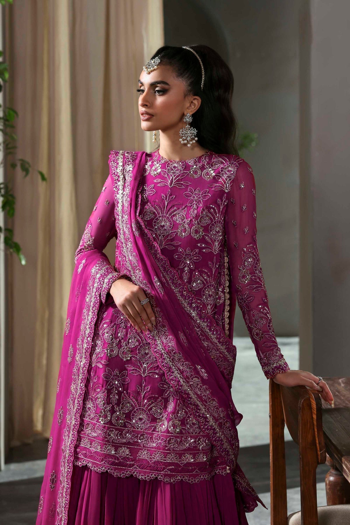 Akbar Aslam | Meeras Luxury Chiffon 25 | Mehzar - Official Akbar Aslam - Agha Fabrics UK