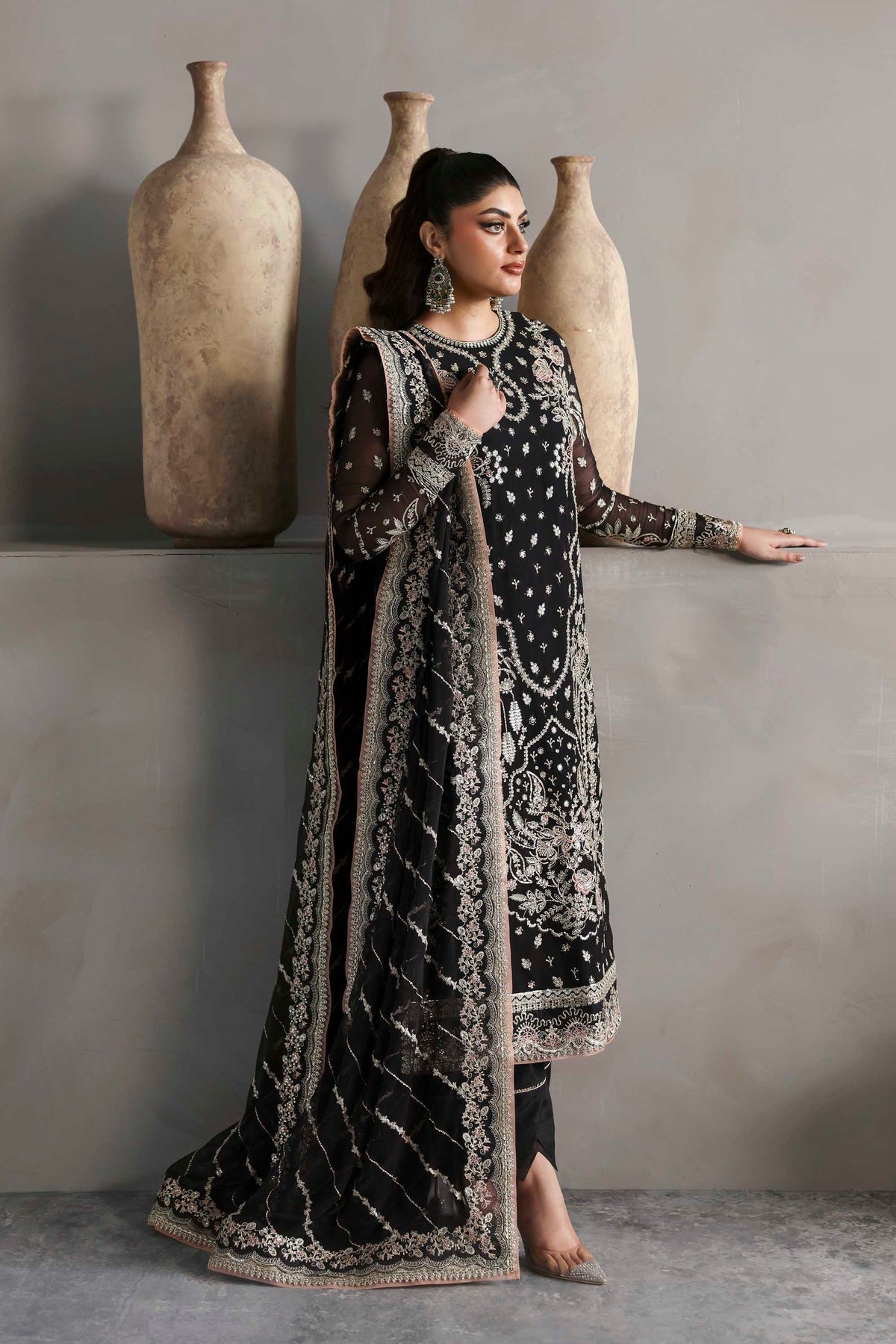 Akbar Aslam | Meeras Luxury Chiffon 25 | Zehmaya - Official Akbar Aslam - Agha Fabrics UK