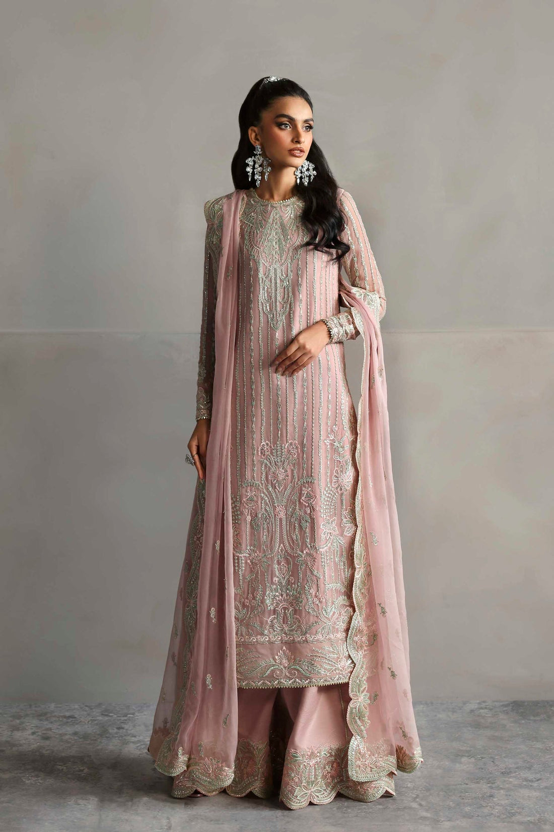 Akbar Aslam | Meeras Luxury Chiffon 25 | Gulnour - Official Akbar Aslam - Agha Fabrics UK