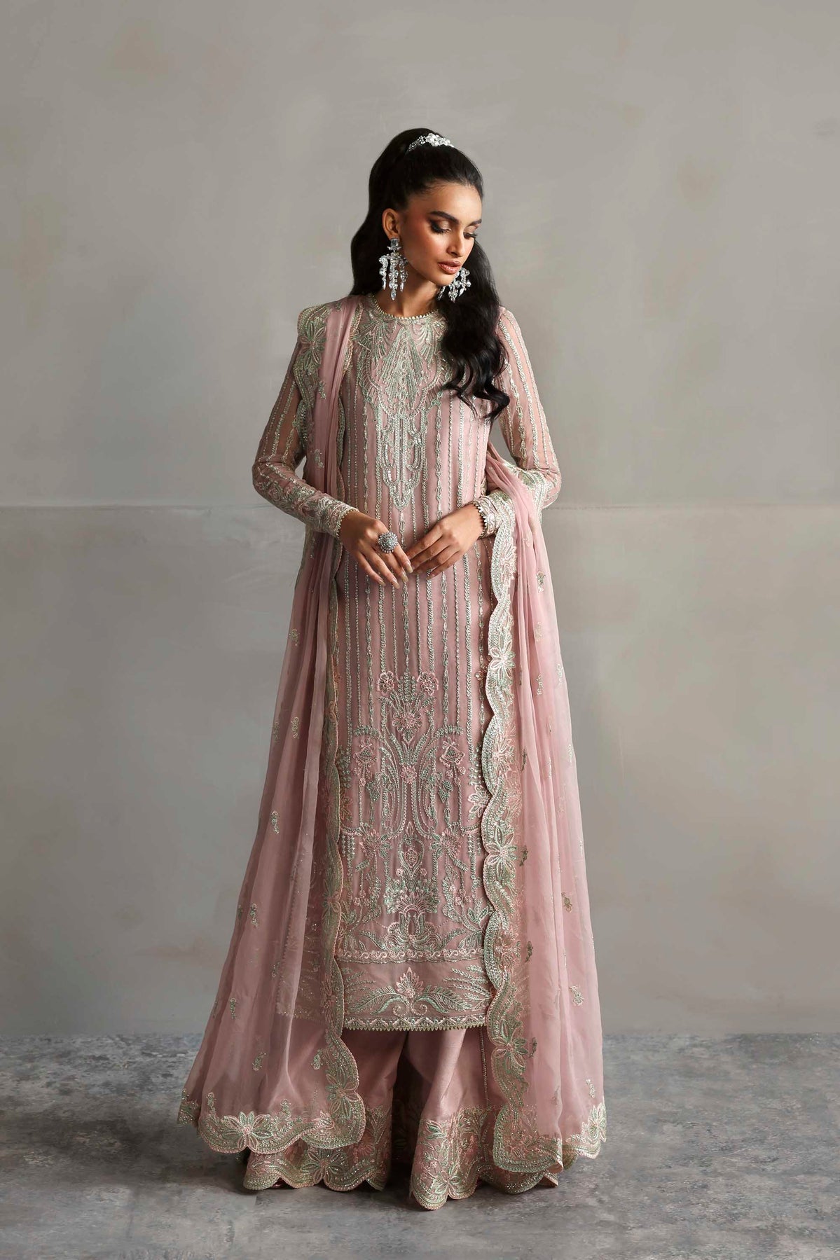 Akbar Aslam | Meeras Luxury Chiffon 25 | Gulnour - Official Akbar Aslam - Agha Fabrics UK