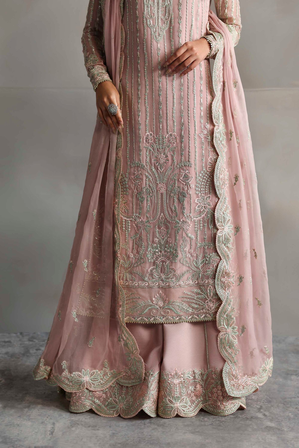 Akbar Aslam | Meeras Luxury Chiffon 25 | Gulnour - Official Akbar Aslam - Agha Fabrics UK