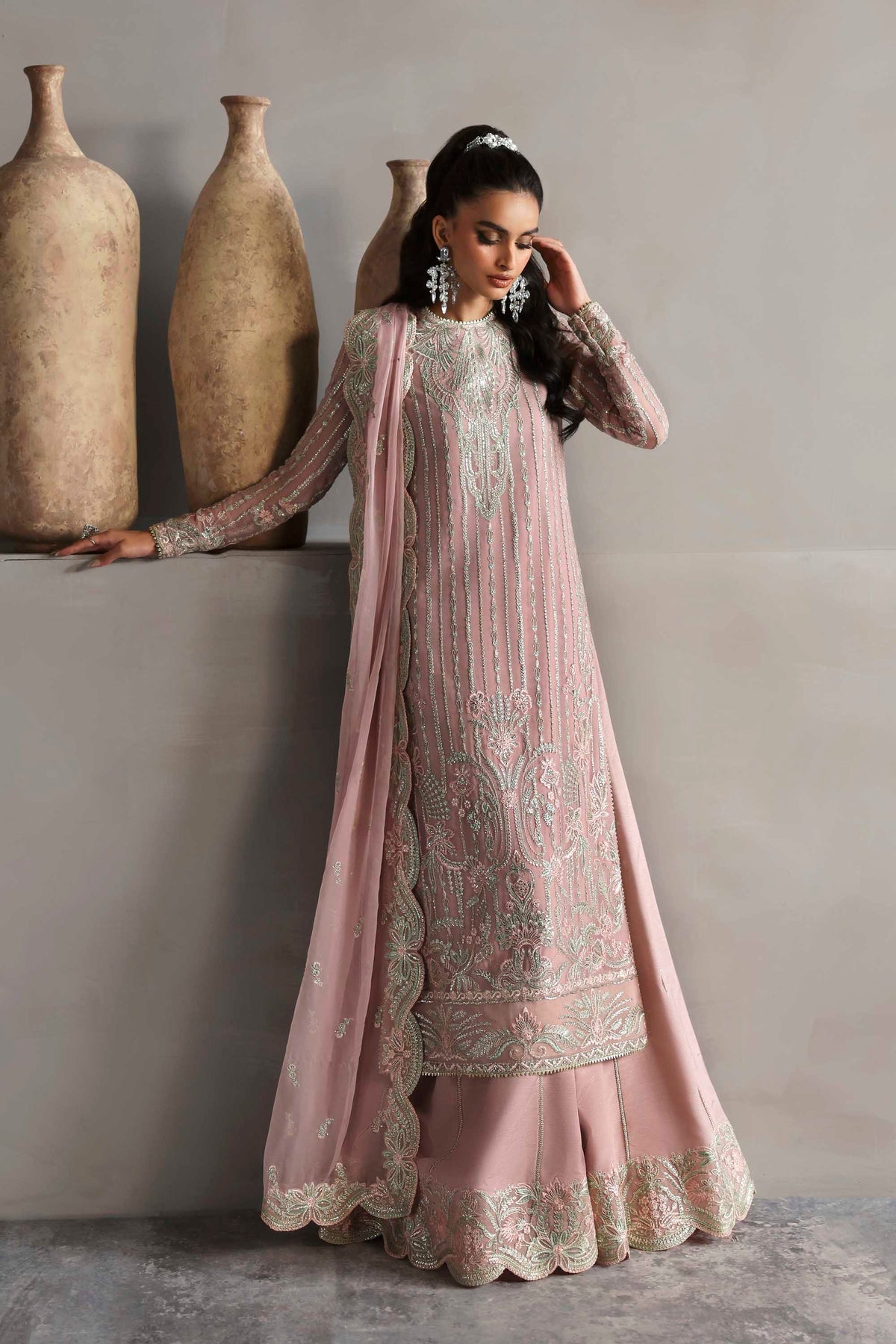 Akbar Aslam | Meeras Luxury Chiffon 25 | Gulnour - Official Akbar Aslam - Agha Fabrics UK