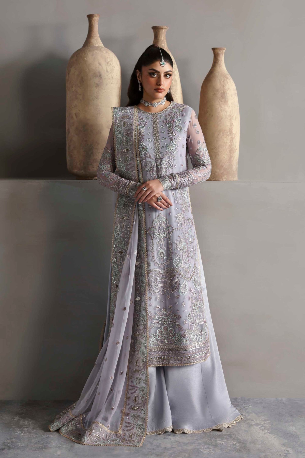Akbar Aslam | Meeras Luxury Chiffon 25 | Emeraya - Official Akbar Aslam - Agha Fabrics UK