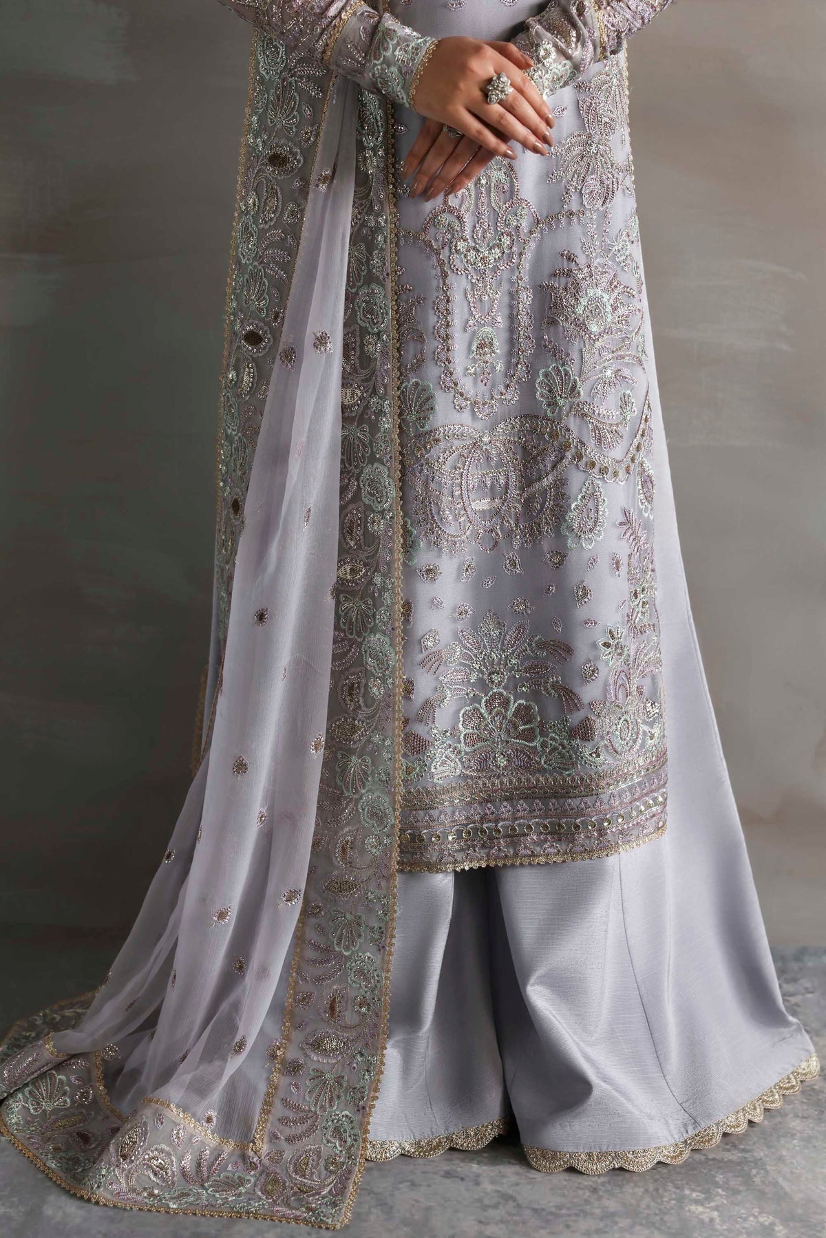 Akbar Aslam | Meeras Luxury Chiffon 25 | Emeraya - Official Akbar Aslam - Agha Fabrics UK