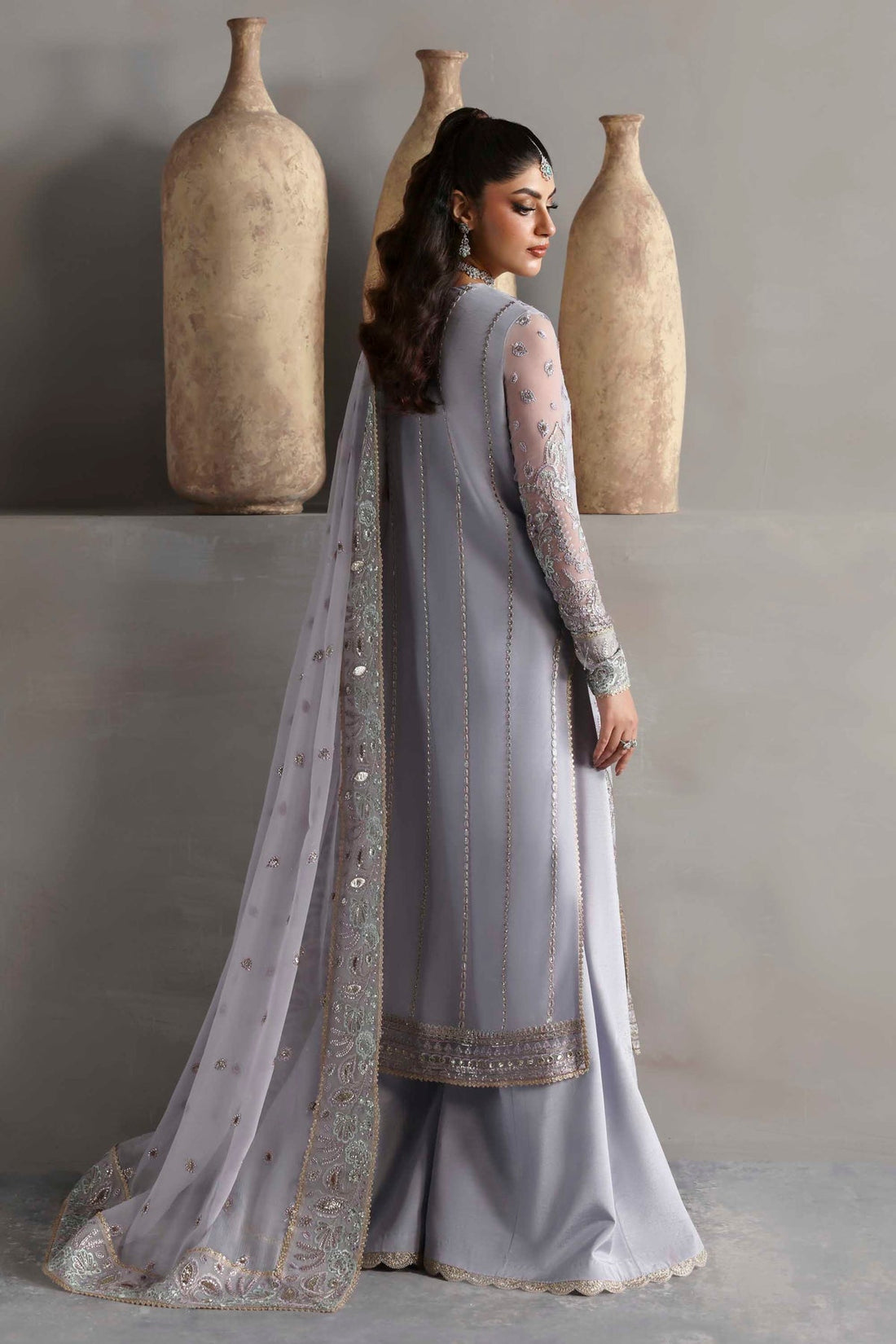 Akbar Aslam | Meeras Luxury Chiffon 25 | Emeraya - Official Akbar Aslam - Agha Fabrics UK