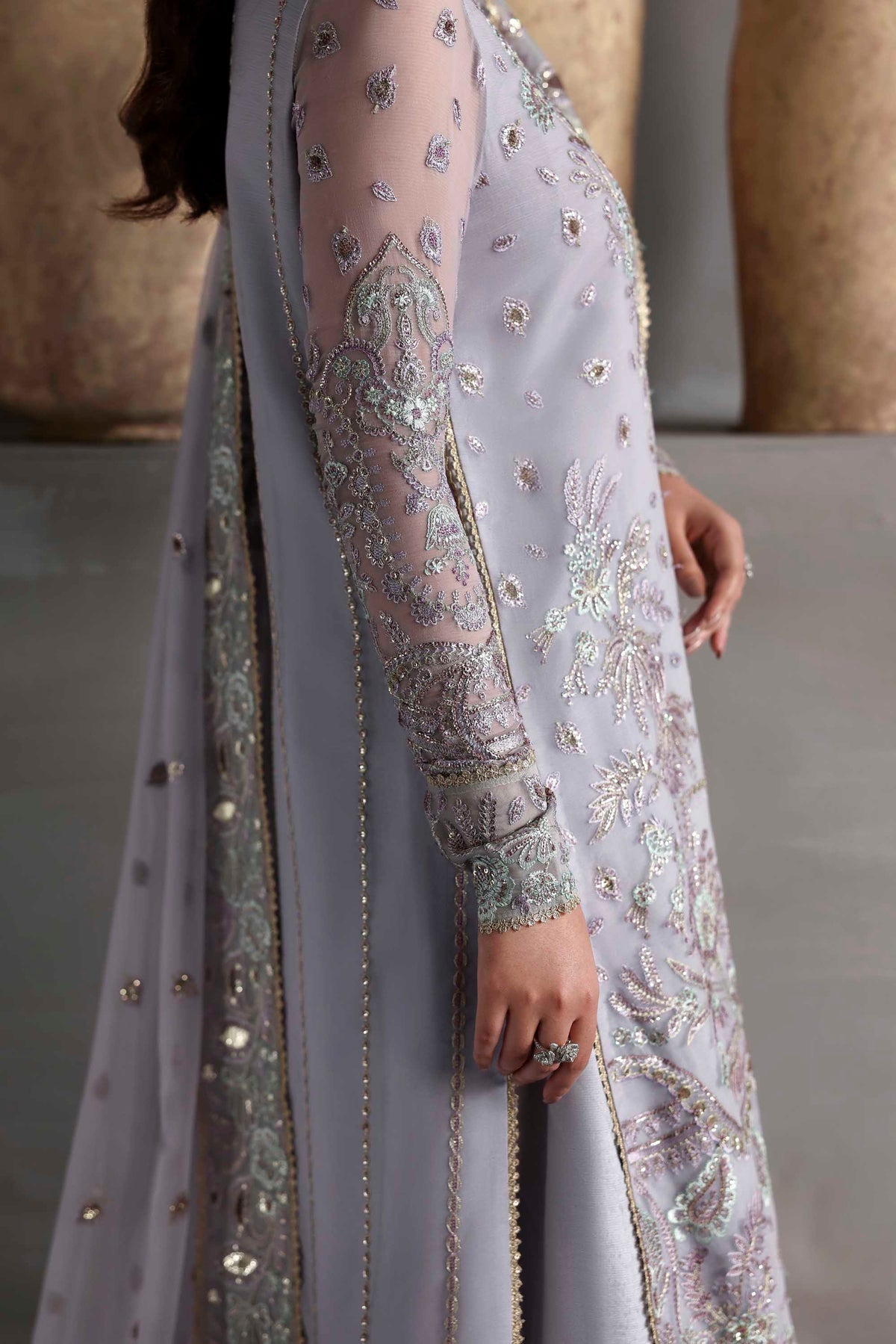 Akbar Aslam | Meeras Luxury Chiffon 25 | Emeraya - Official Akbar Aslam - Agha Fabrics UK