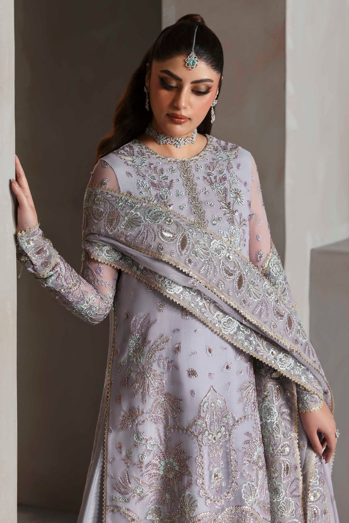 Akbar Aslam | Meeras Luxury Chiffon 25 | Emeraya - Official Akbar Aslam - Agha Fabrics UK