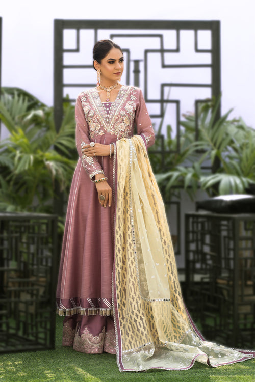 Wahaj M.Khan | Nureh Wedding Formals | Lilac Anarkali