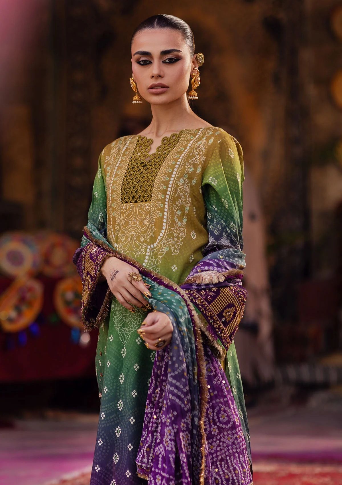 Lawn Collection - Nureh - Bazaar - Hand Embellished - NS24#132 - Official Nureh - Agha Fabrics UK