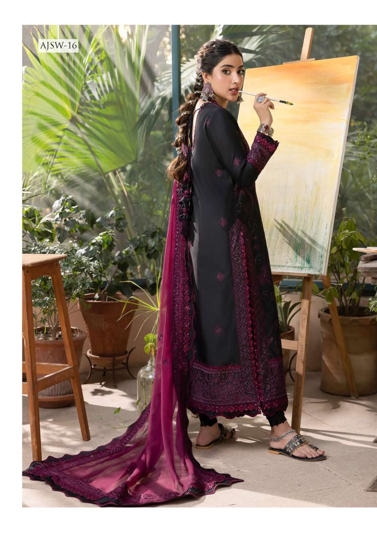 Formal Collection - Asim Jofa - Shadow Work - AJSW#16 - Official Asim Jofa - Agha Fabrics UK