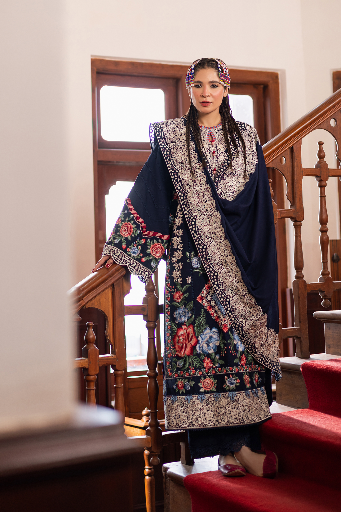 Maryam Hussain | Winter Shawl 2024 | Muse - Official Maryam Hussain - Agha Fabrics UK