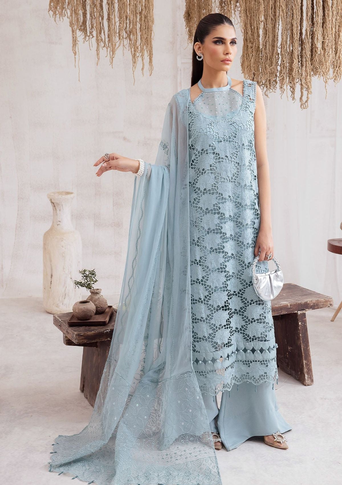 Winter Collection - Nureh - Exclusive - Karandi - NE#44 - Official Nureh - Agha Fabrics UK