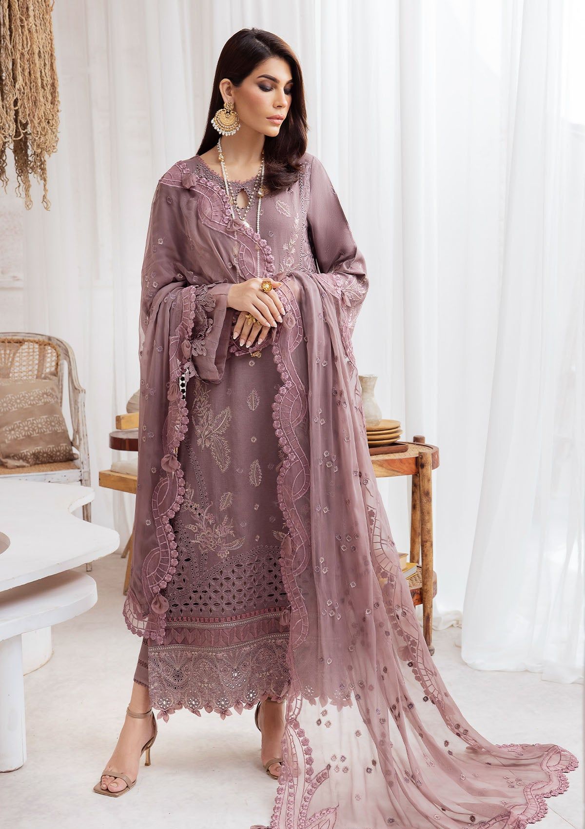 Winter Collection - Nureh - Exclusive - Karandi - NE#45 - Official Nureh - Agha Fabrics UK
