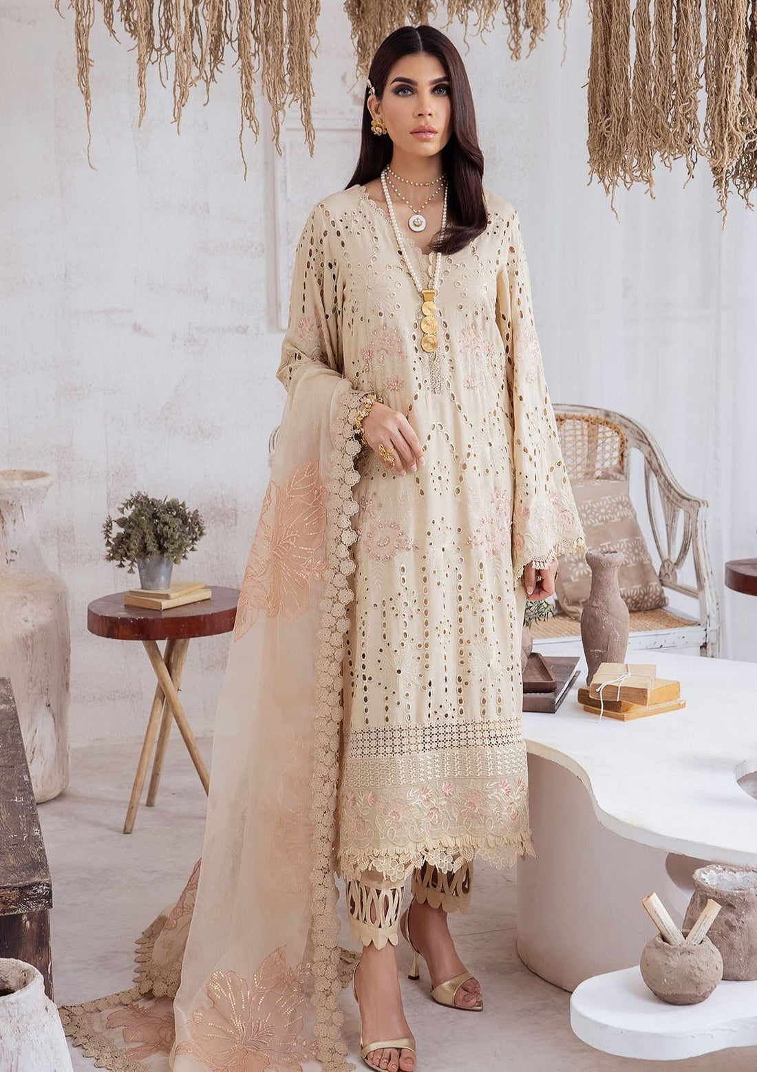 Winter Collection - Nureh - Exclusive - Karandi - NE#41 - Official Nureh - Agha Fabrics UK