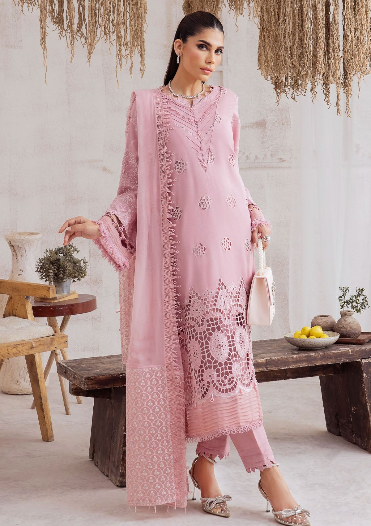 Winter Collection - Nureh - Exclusive - Karandi - NE#43 - Official Nureh - Agha Fabrics UK