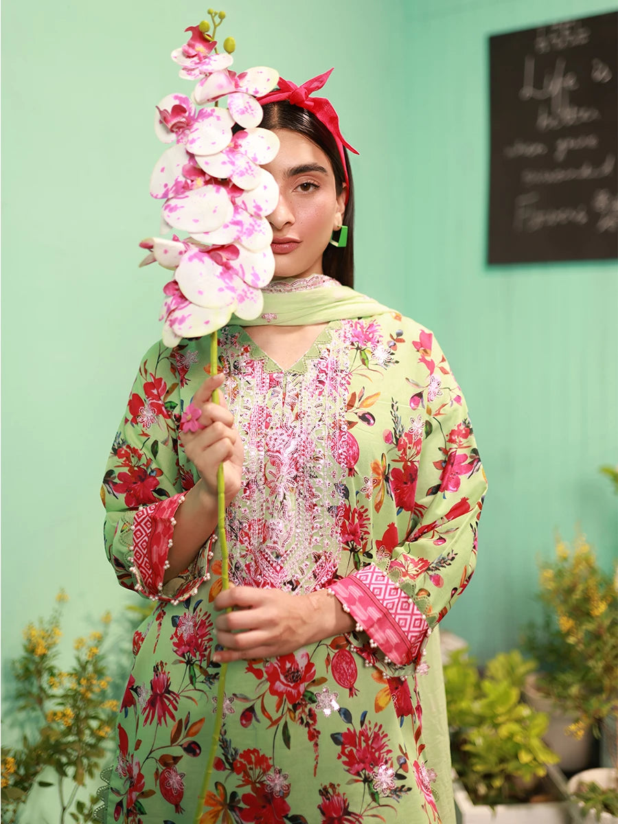Salitex | Izel Lawn 24 | VIVAD - LUXURY LAWN EMBROIDERED SUIT