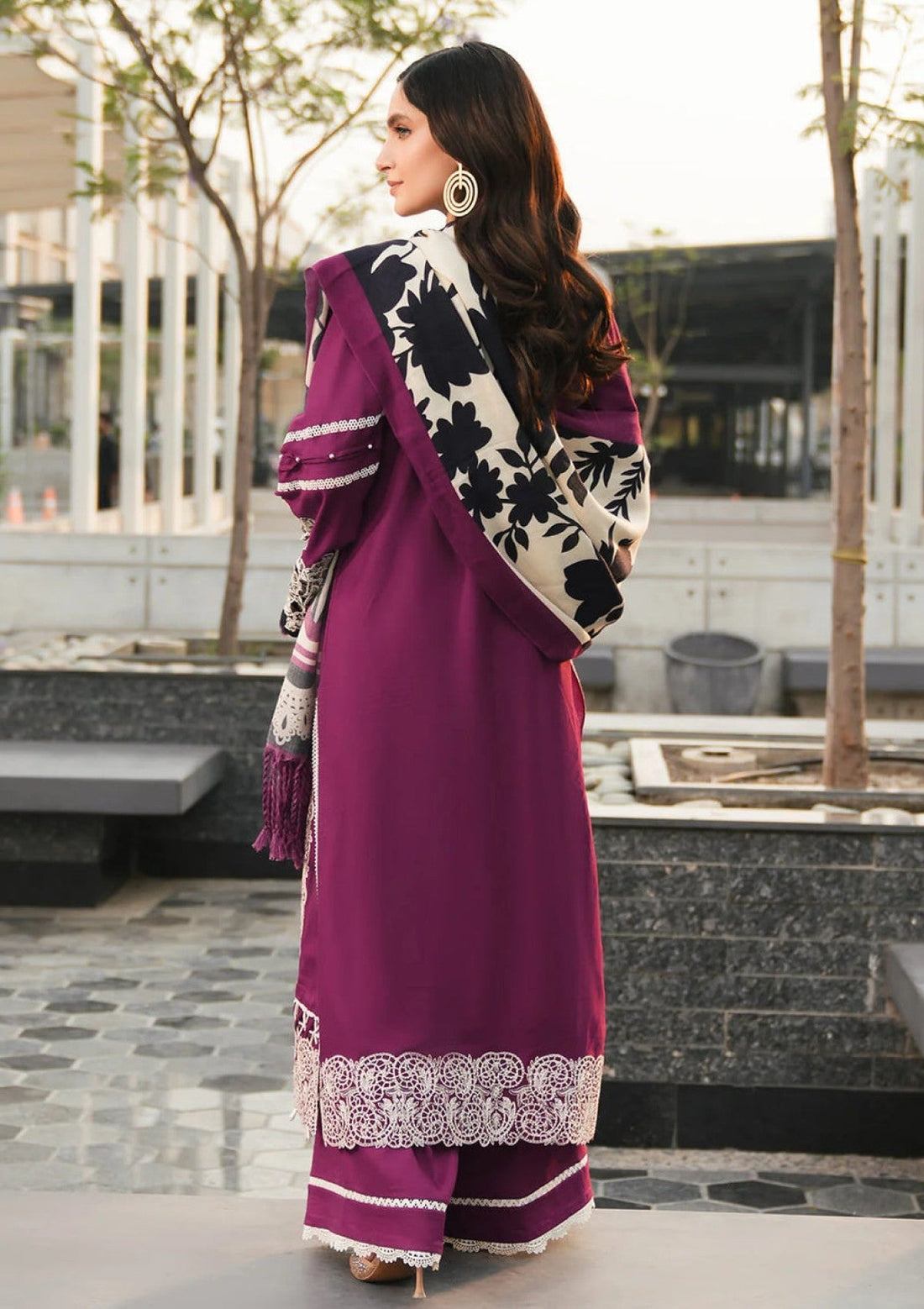 Winter Collection - Elaf Premium - Pashmina Shawl 24 - EPW-1A Infinite Love - Official Elaf Premium - Agha Fabrics UK