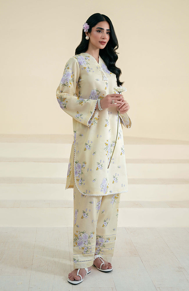 Seran | Daffodils Lawn 24 | Albie - Official Seran - Agha Fabrics UK