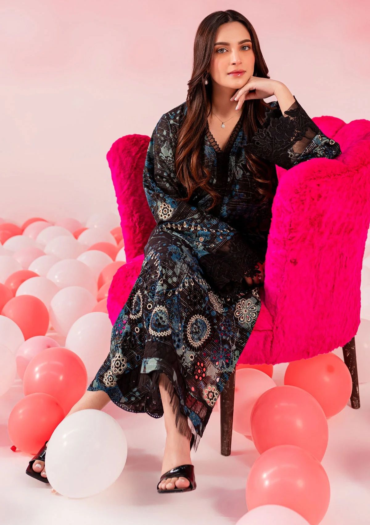 Lawn Collection - Nureh - Ballerina 24 - NU2#143 - Official Nureh - Agha Fabrics UK