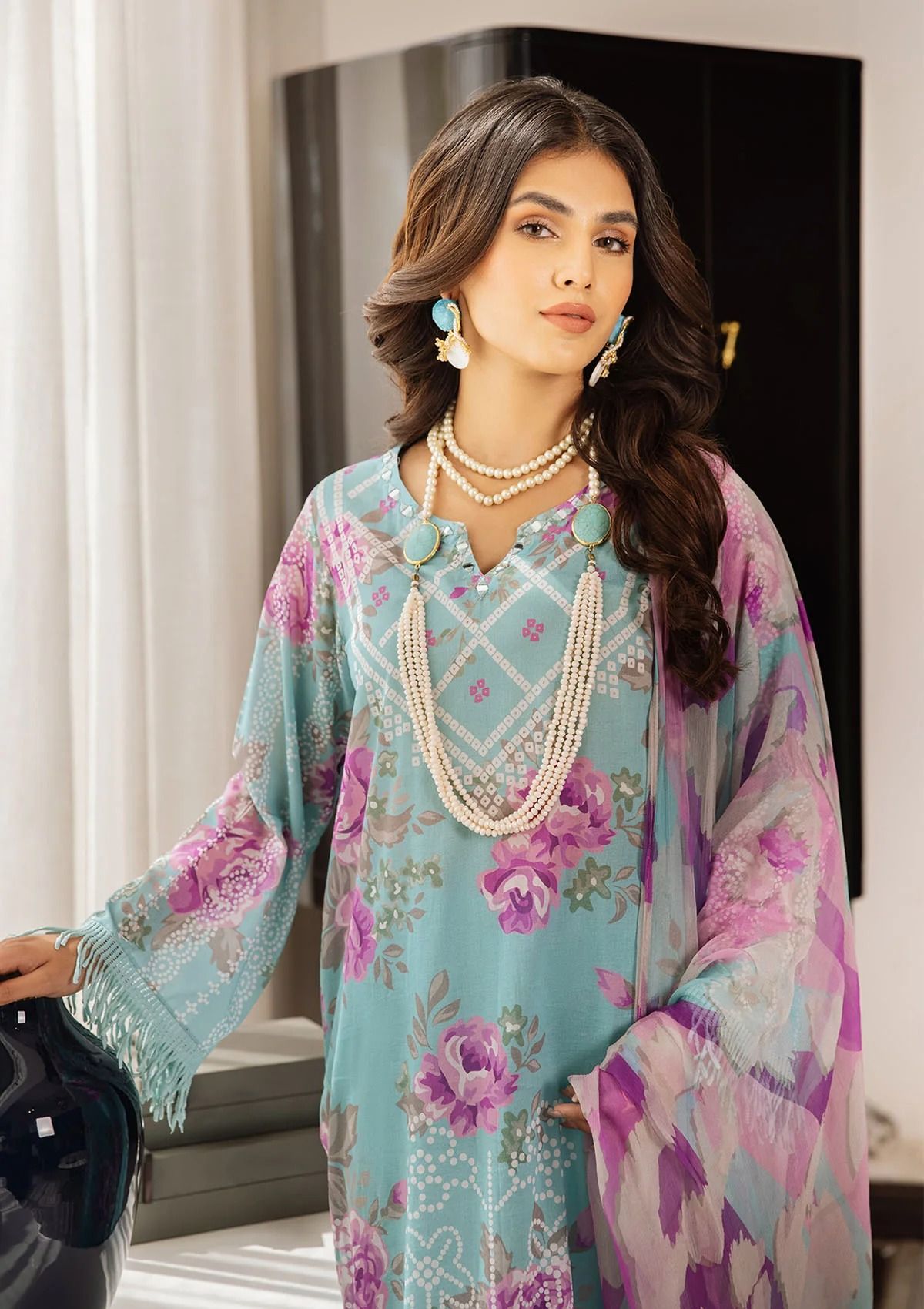 Lawn Collection - Nureh - Signature Prints - SP#43 - Official Nureh - Agha Fabrics UK