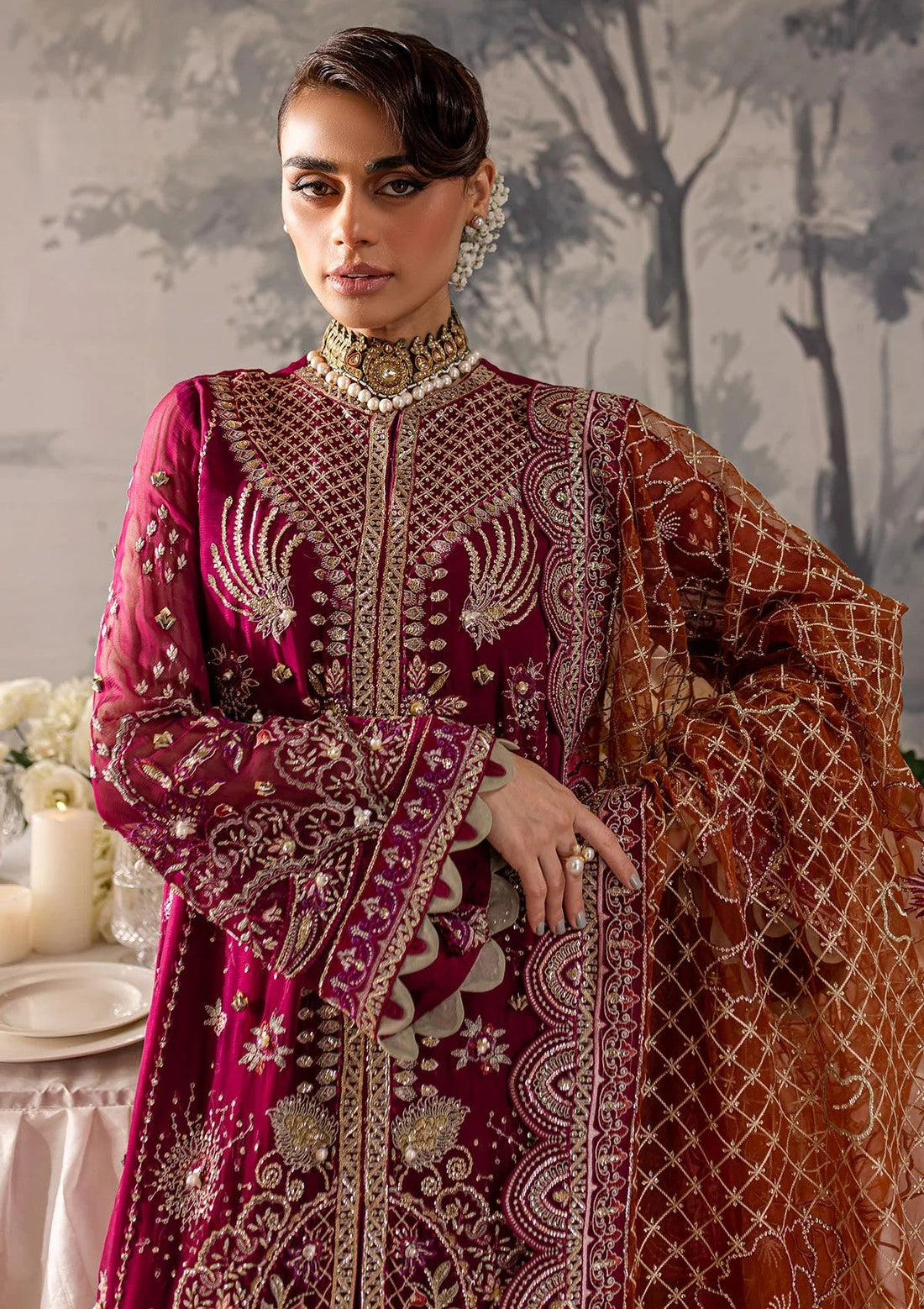 Formal Collection - Nureh - Elanora - Unstitched 24 - NE#54 - Official Nureh - Agha Fabrics UK